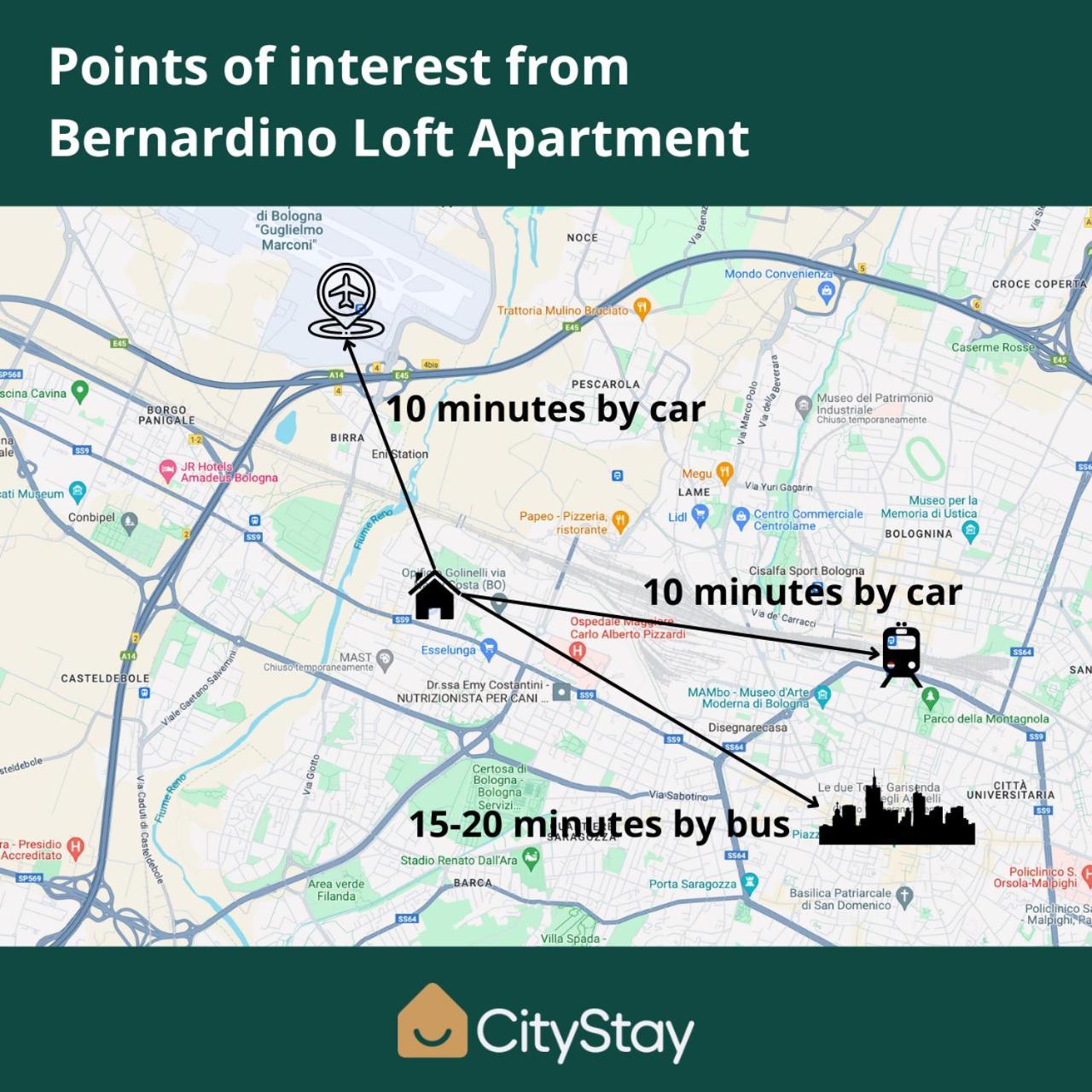 Citystay I Bernardino Loft Apartment 볼로냐 외부 사진